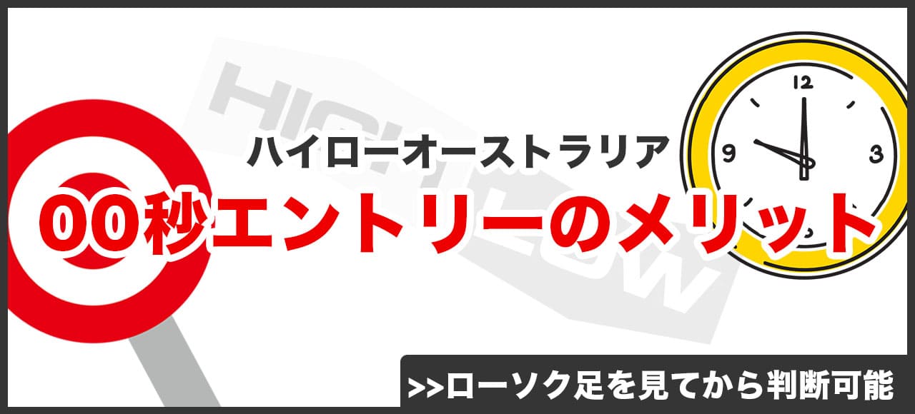 ハイローオーストラリア00秒エントリーのメリット