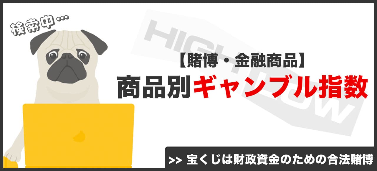 巷に広がる商品のギャンブル指数画像